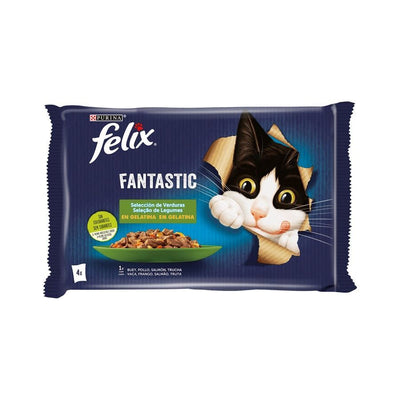 Felix – Pâtée pour chat aux légumes 4x85 g – La Passion Canine Maroc