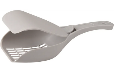 560847 PELLE A LITIERE POUR CHAT LIDO GRIS AVEC COUVERCLE 10x26x5CM