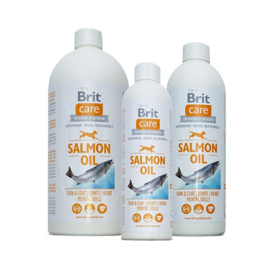 Brit Care Salmon Oil – Huile de saumon chien et chat 500 ml – La Passion Canine Maroc