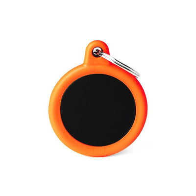 Aluminium Black Circle With Orange Rubber