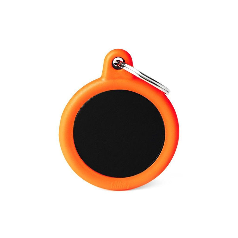 Aluminium Black Circle With Orange Rubber