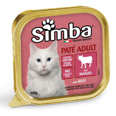 Simba – Pâtée pour chat au bœuf 100 g – La Passion Canine Maroc