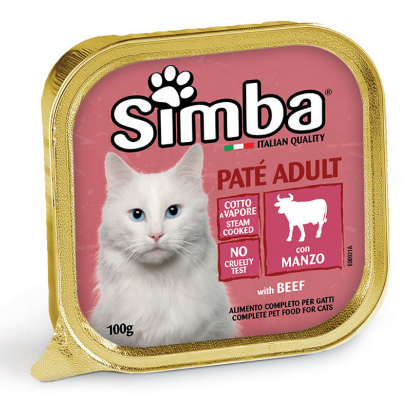 Simba – Pâtée pour chat au bœuf 100 g