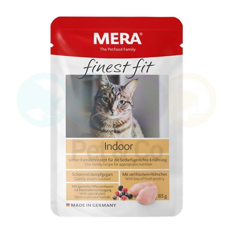 Mera Finest Fit Indoor – Émincés en sauce chat d'intérieur poulet 85 g