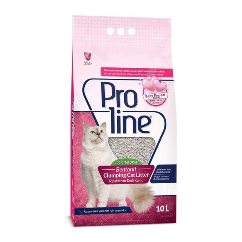 Proline – Litière agglomérante parfum talc bébé 10 L