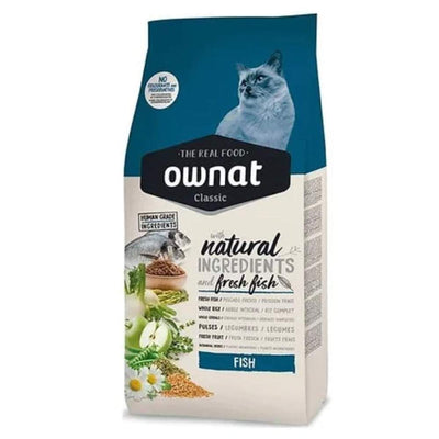 Ownat Classic Fish – Croquettes chat adulte au poisson 4 kg – La Passion Canine Maroc