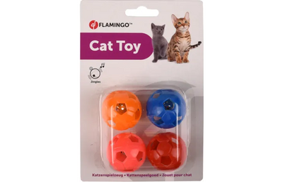 560899 JCHAT BALLE EBRU + CLOCHETTE MULTI 3,8CM