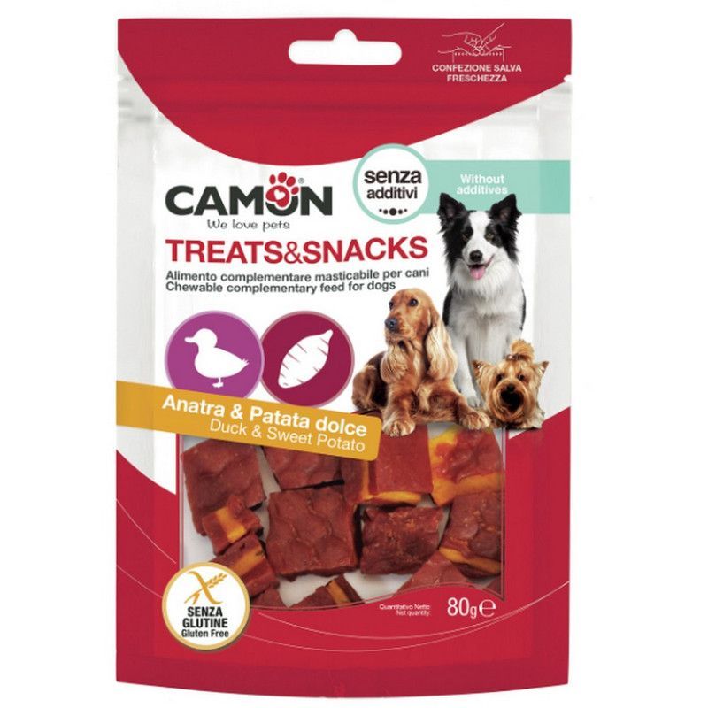 Camon – Cubes de canard et patate douce pour chien