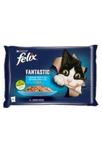 Felix – Pâtée chat adulte au saumon 4x85 g