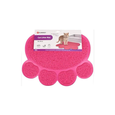 TAPIS POUR BAC A LITIERE COULEUR ROSE 30*40CM