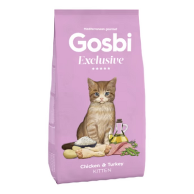 Gosbi Exclusive Kitten – Croquettes chaton poulet et dinde 400 g – La Passion Canine Maroc