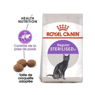 Royal Canin Sterilised 37 – Croquettes chat stérilisé 10 kg – La Passion Canine Maroc