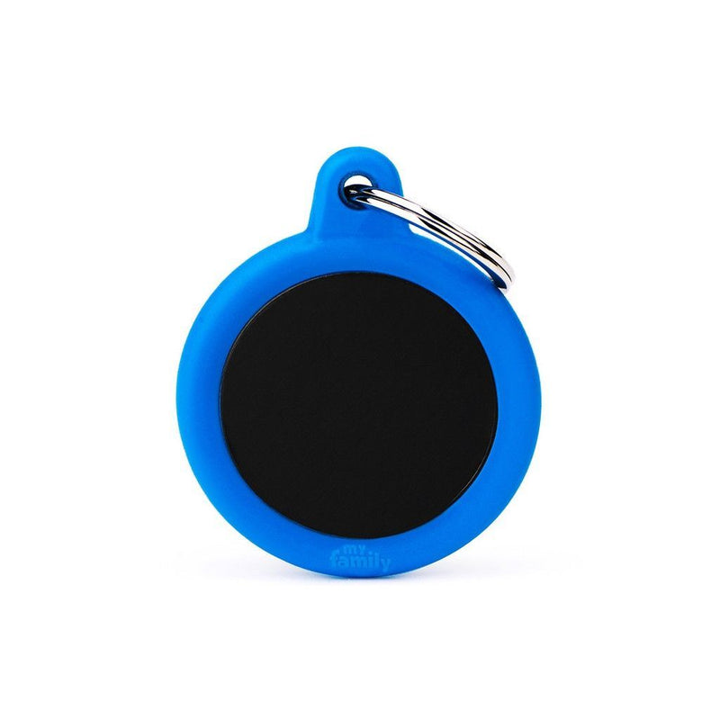 Aluminium Black Circle With Blue Rubber