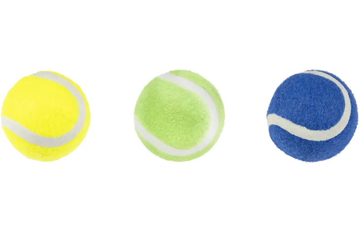 Flamingo Smash – Balles de tennis pour chien 5 cm x3