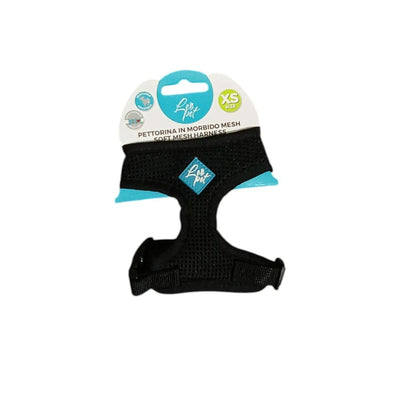 Leopet harnais doux en maille noir XS 28-33 cm