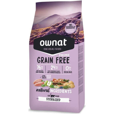 Ownat Grain Free Sterilized – Croquettes chat stérilisé sans céréales 3 kg – La Passion Canine Maroc