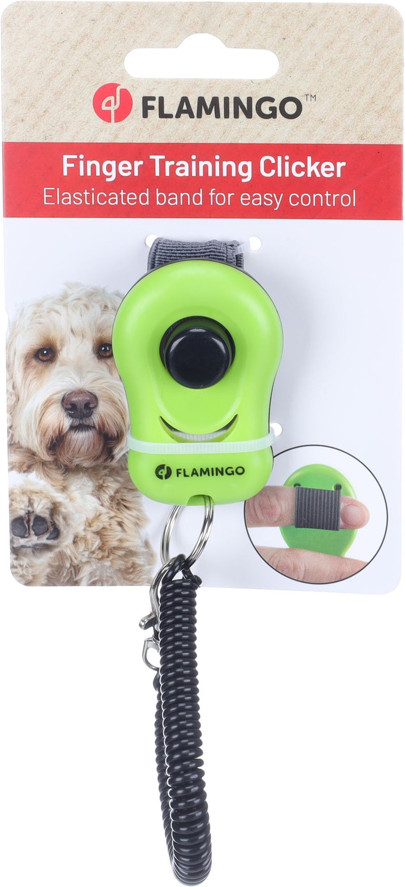 Clicker d'éducation à doigt avec câble spirale