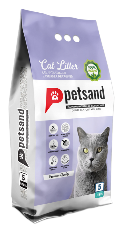 Litière chat parfum lavande 5 L – La Passion Canine Maroc