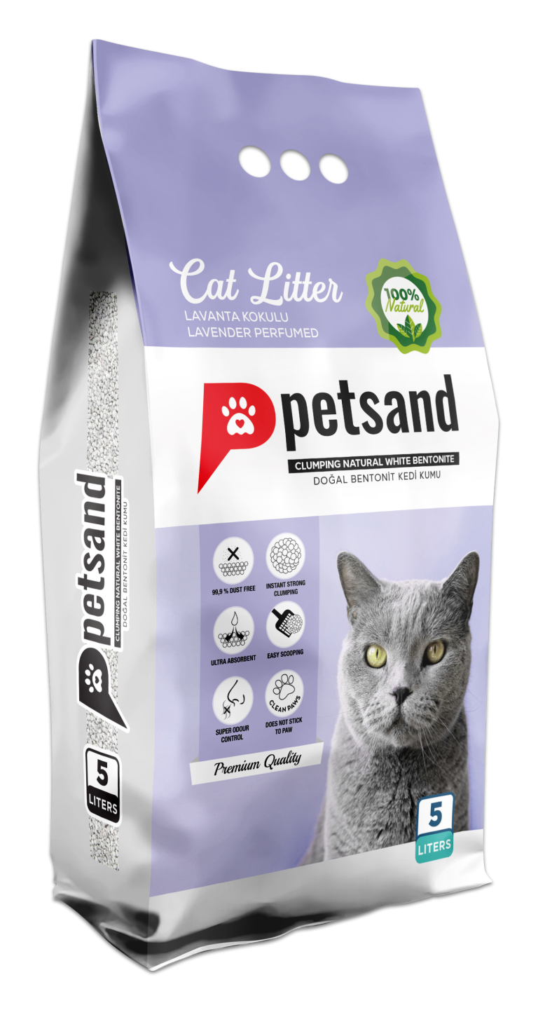 Litière chat parfum lavande 5 L