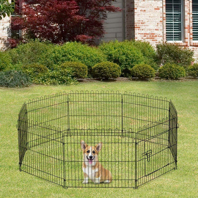 Enclos pour chiots et petits chiens, noir – La Passion Canine Maroc