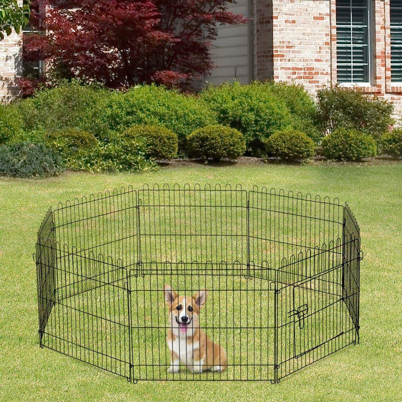Enclos pour chiots et petits chiens, noir