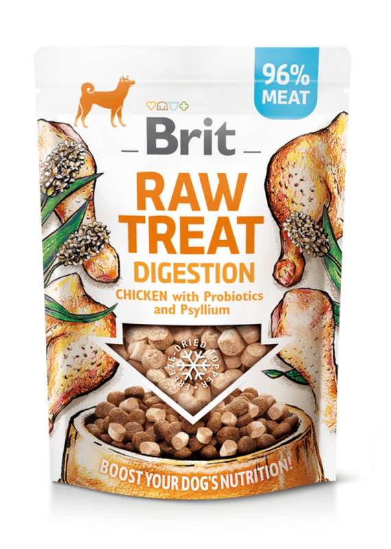 Friandise Brit Digestion. Friandise lyophilis√©e et garnitur au Poulet 40G