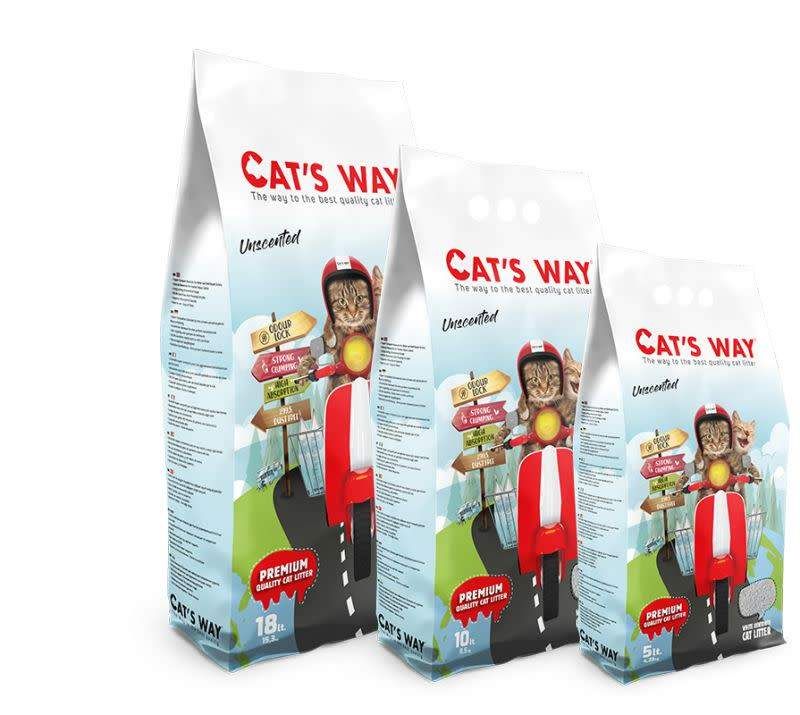 CAT WAY LITIERE POUR CHAT PARFUME 18L