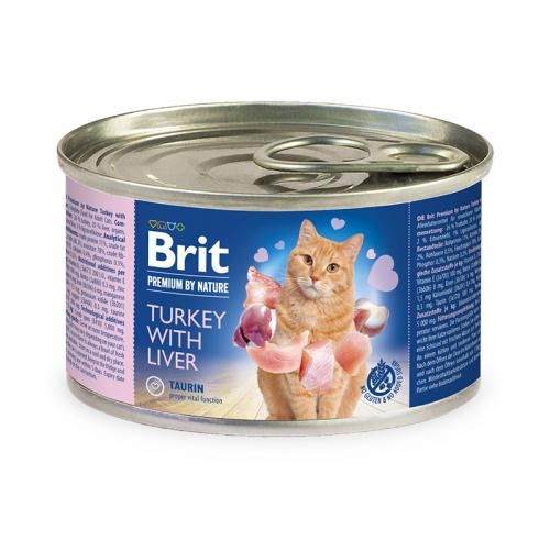 Brit Premium by Nature – Pâté chat adulte dinde et foie 200 g