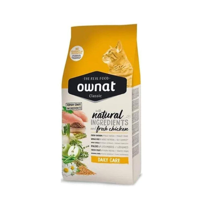 Ownat Classic Daily Care – Croquettes chat adulte 15 kg