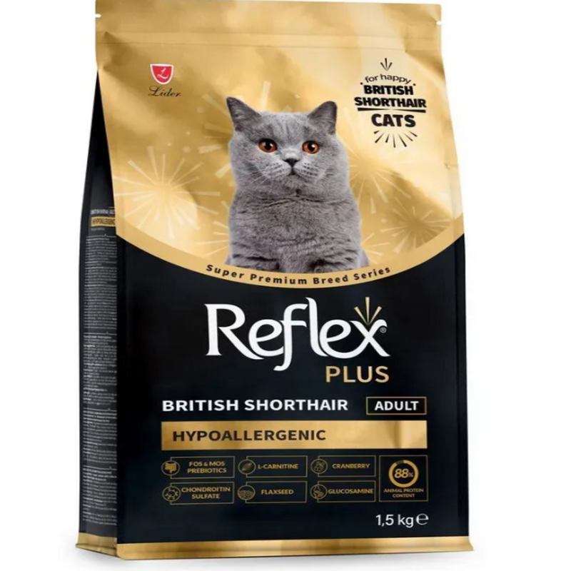 Reflex Plus – Croquettes hypoallergéniques pour chat 1,5 kg