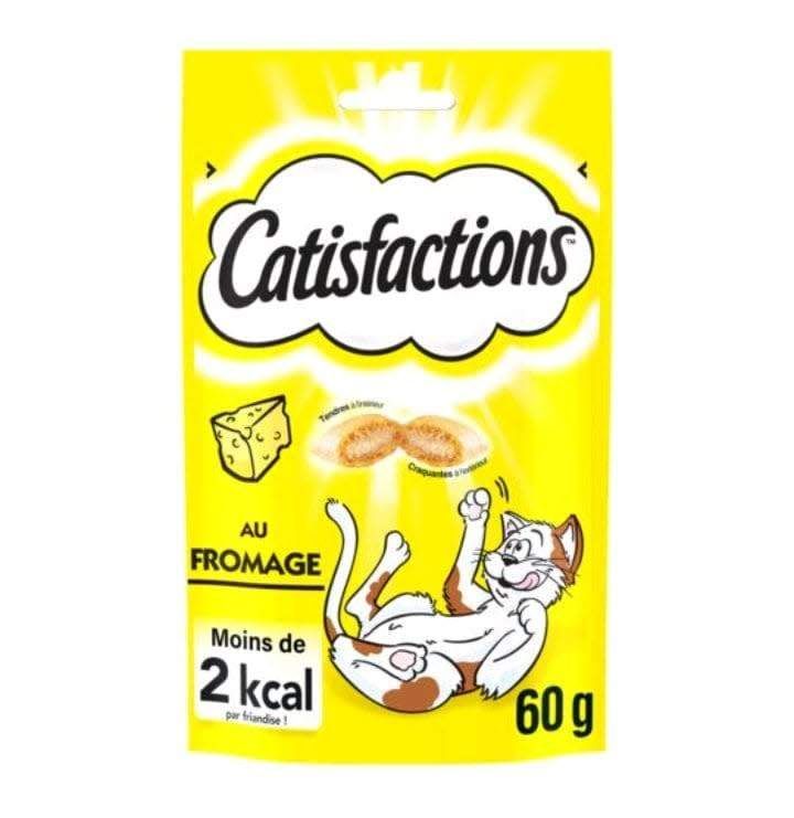 Catisfactions – Friandises chat au fromage 60 g