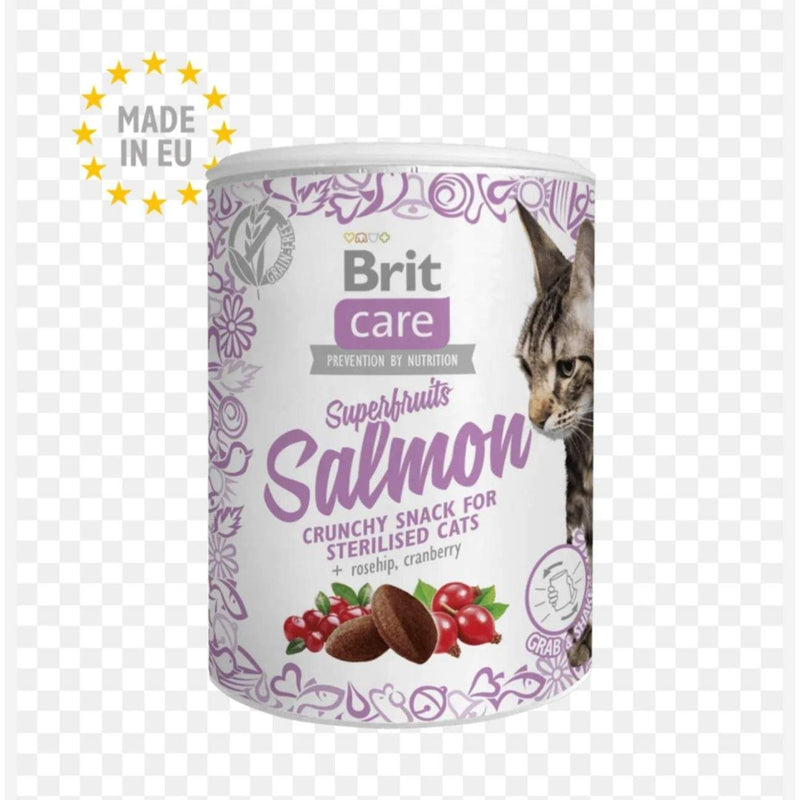 Brit Care Superfruits – Friandises chat stérilisé au saumon 100 g