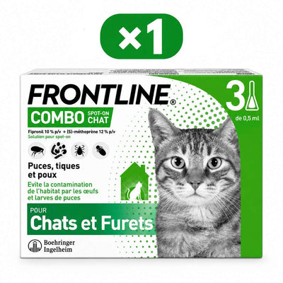 Frontline Combo – Pipette antiparasitaire chat (x1) – La Passion Canine Maroc