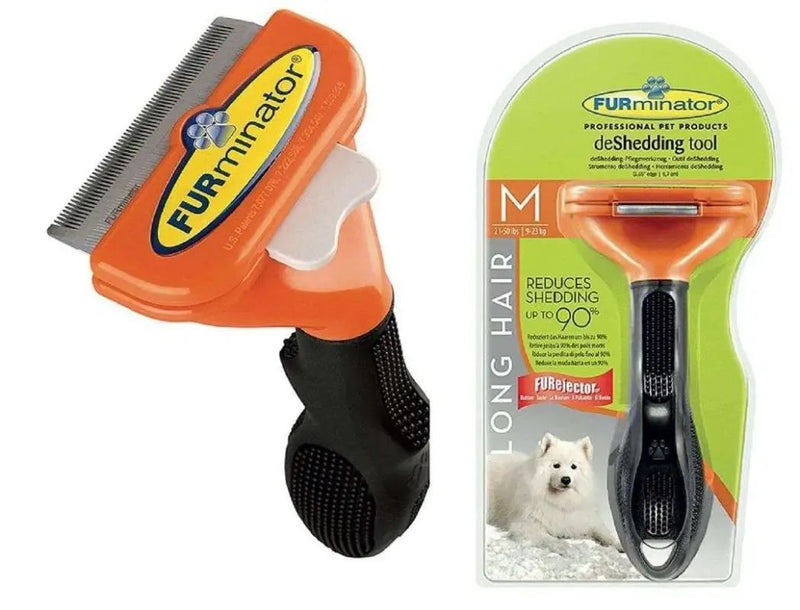 Furminator – Brosse déshédding chien poil long taille M