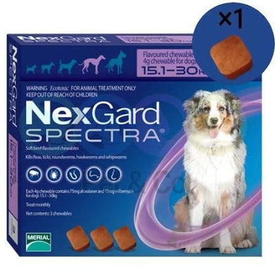 NexGard Spectra – Comprimé antiparasitaire chien 15-30 kg (x1) – La Passion Canine Maroc