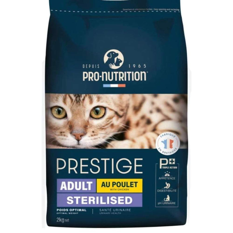 Prestige croquette pour chats sterilised au poulet 10kg