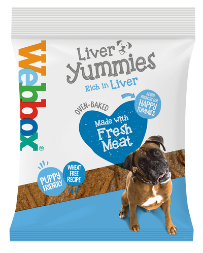 Webbox Liver Yummies – Friandises au foie pour chien 200 g – La Passion Canine Maroc