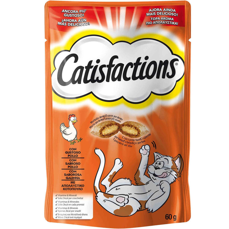 Catisfactions – Friandises chat au poulet 60 g
