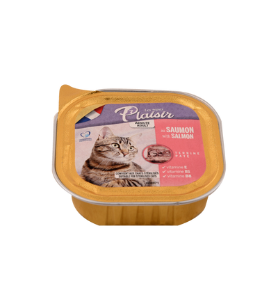 Repas Plaisir Care – Pâté chat au saumon 100 g – La Passion Canine Maroc
