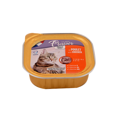 Repas Plaisir Care – Pâté chat au poulet 100 g – La Passion Canine Maroc