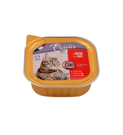 Repas Plaisir Care Chat stérilisé – Pâté au bœuf 100 g – La Passion Canine Maroc