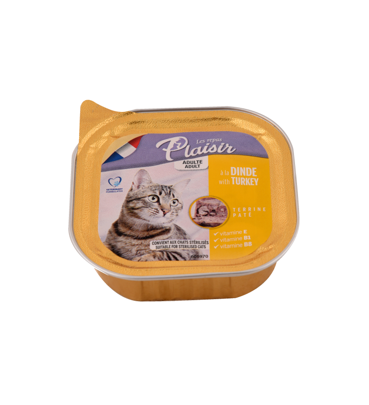 Repas Plaisir Care Chat stérilisé – Pâté à la dinde 100 g
