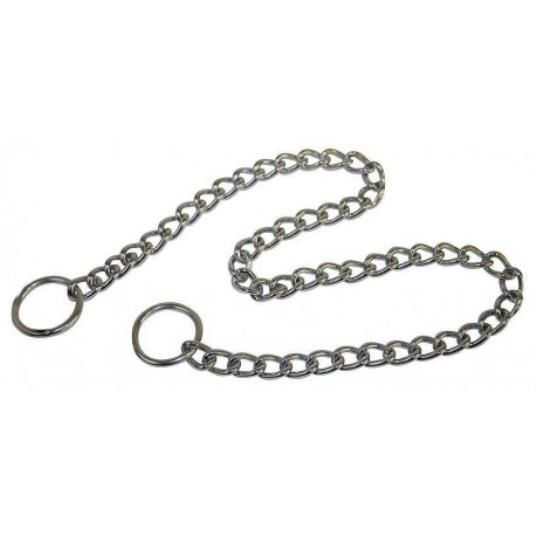 Collier étrangleur chaîne pour chien 75 cm, 4 mm