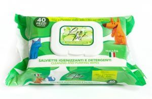 Lingettes Leopet humides pour chiens et chats Aloe et protéines de la soie 40 pcs.