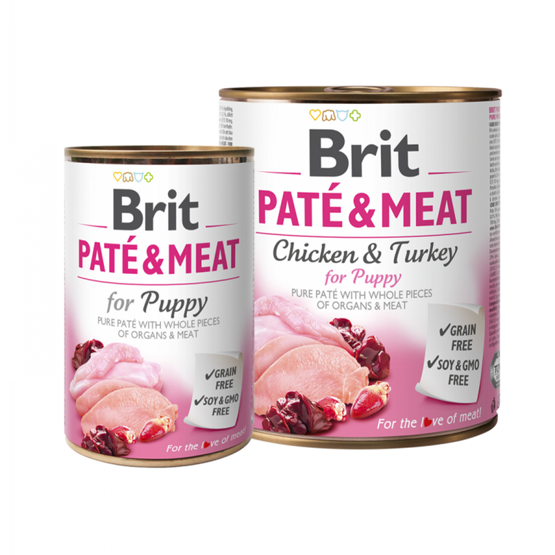 BRIT PAT√â CHICKEN AND TURKEY PUPPY 400G