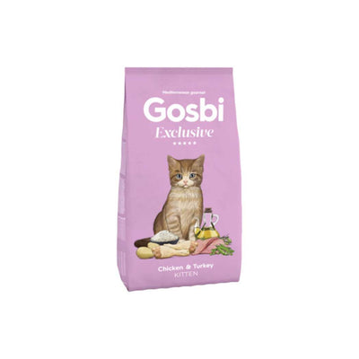 Gosbi Exclusive Kitten – Croquettes chaton poulet et dinde 1,5 kg – La Passion Canine Maroc