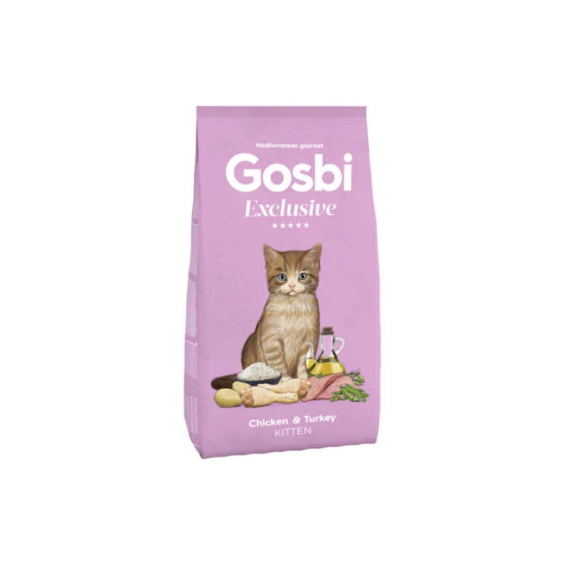 Gosbi Exclusive Kitten – Croquettes chaton poulet et dinde 1,5 kg