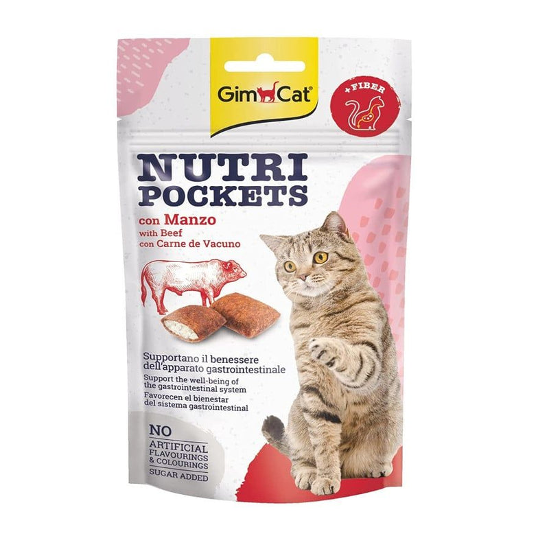 GimCat Nutri Pockets – Friandises chat au bœuf 60 g