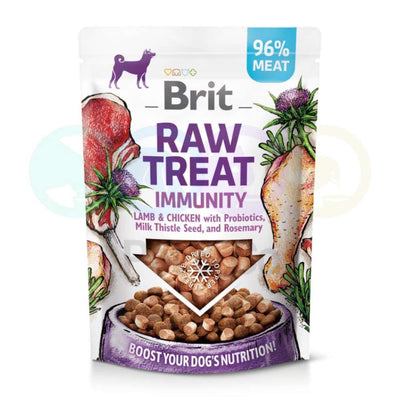 Brit Raw Treat Immunity – Friandises lyophilisées chien agneau poulet – La Passion Canine Maroc