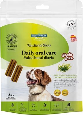 Mediterranean Natural – Sticks dentaires chien sans céréales 110 g – La Passion Canine Maroc